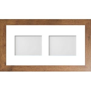 Frame Company Watson Rustic Multi-Aperture Photo Frame with Mount, 20x10 for 7x5 (x2 landscape) * Choice of Frame Colour and Mount Design* NEW Frame Company Watson Rustic Multi-Aperture Photo Frame with Mount, 20x10 for 7x5 (x2 landscape) * Choice of Frame Colour and Mount Design* NEW