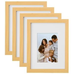 ASelected 4Pack 8x10 Picture Frames, Wooden 10x8 Photo Frames Modern Frame with Mount and Plexiglass, Tabletop or Wall Display, for Photos, Prints, and Posters ASelected 4Pack 8x10 Picture Frames, Wooden 10x8 Photo Frames Modern Frame with Mount and Plexiglass, Tabletop or Wall Display, for Photos, Prints, and Posters