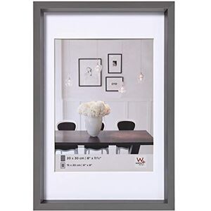 walther design Picture Frame Steel 15 x 20 cm with PassepArtout, Steel Style Plastic Frame ES520D walther design Picture Frame Steel 15 x 20 cm with PassepArtout, Steel Style Plastic Frame ES520D
