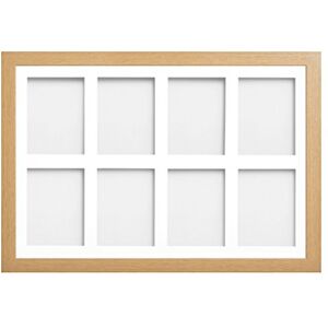 Frame Company Watson Beech Multi-Aperture Photo Frame with Mount, 30x20 for 8x6 (x8) * Choice of Frame Colour and Mount Design* NEW Frame Company Watson Beech Multi-Aperture Photo Frame with Mount, 30x20 for 8x6 (x8) * Choice of Frame Colour and Mount Design* NEW