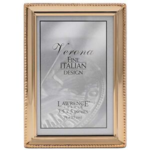 Lawrence Frames Classic Bead Picture Frame, 3.5x5, Gold Lawrence Frames Classic Bead Picture Frame, 3.5x5, Gold