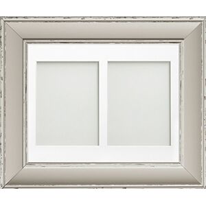 Frame Company Brooke Range 14 x 11 Inches Moonstone Grey Picture Photo Frame with White 2 Aperture Mount for Image Size 8 x 6 Inches, Portrait Frame Company Brooke Range 14 x 11 Inches Moonstone Grey Picture Photo Frame with White 2 Aperture Mount for Image Size 8 x 6 Inches, Portrait