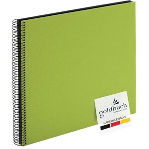 Goldbuch Bella Vista 25962 Spiral Album 35 x 30 cm Photo Album with 40 Black Pages Linen Memory Album Photo Book for Pictures and Photos to Glue In Green Goldbuch Bella Vista 25962 Spiral Album 35 x 30 cm Photo Album with 40 Black Pages Linen Memory Album Photo Book for Pictures and Photos to Glue In Green