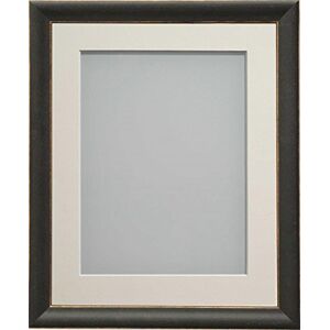 Frame Company Darcy Black Picture Photo Frames with Ivory Mount, 20x16 for 14x11 *Choice of Colours* Fitted with Real Glass Frame Company Darcy Black Picture Photo Frames with Ivory Mount, 20x16 for 14x11 *Choice of Colours* Fitted with Real Glass