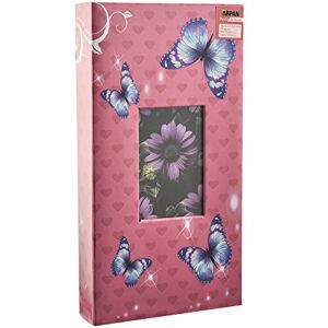 Arpan 6x4 Designer Photo Album - Photo Album, Pink-Butterfly, Holds 300 Photos Arpan 6x4 Designer Photo Album - Photo Album, Pink-Butterfly, Holds 300 Photos