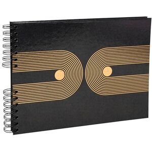 Exacompta Ref 16748E 1 x Graphik spiral photo album 150 photos 50 black pages format 32 x 22 cm cardboard cover covered with black foil paper Exacompta Ref 16748E 1 x Graphik spiral photo album 150 photos 50 black pages format 32 x 22 cm cardboard cover covered with black foil paper