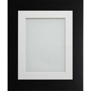 Frame Company Watson Matte Black Picture Photo Frame fitted with Perspex, 24x20 inch with White Mount for image size 20x16 inch Frame Company Watson Matte Black Picture Photo Frame fitted with Perspex, 24x20 inch with White Mount for image size 20x16 inch