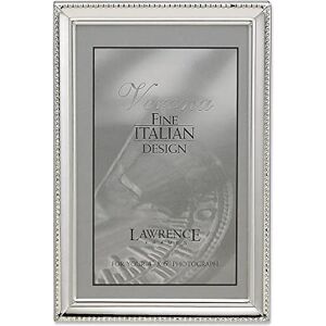 Lawrence Frames 11646 Polished Silver Plate 4x6 Picture Frame Bead Border Design Lawrence Frames 11646 Polished Silver Plate 4x6 Picture Frame Bead Border Design