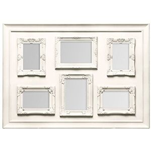 Premier Housewares Vintage Multi-Photo Frame for 6 Photos, Cream Premier Housewares Vintage Multi-Photo Frame for 6 Photos, Cream