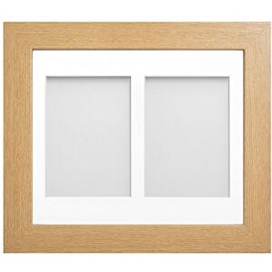 Frame Company Watson Beech Multi-Aperture Photo Frame with Mount, 12x10 for 7x5 (x2) * Choice of Frame Colour and Mount Design* NEW Frame Company Watson Beech Multi-Aperture Photo Frame with Mount, 12x10 for 7x5 (x2) * Choice of Frame Colour and Mount Design* NEW