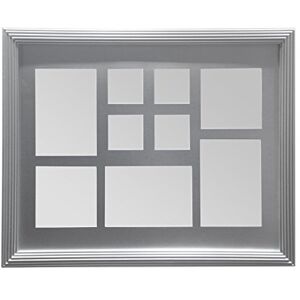 Premier Housewares Multi-Photo Frame for 9 Photos, Silver, 50 x 40 x 2 cm Premier Housewares Multi-Photo Frame for 9 Photos, Silver, 50 x 40 x 2 cm
