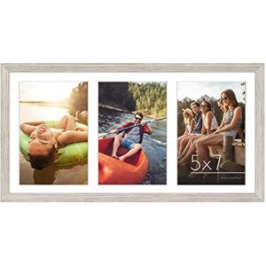 Americanflat 5x7 Picture Frame Collage with Shatter-Resistant Glass Signature Collection Fits Three 5x7 or One 8x16 Photo Collage Photo Frame for Tabletop and Wall Display Driftwood Americanflat 5x7 Picture Frame Collage with Shatter-Resistant Glass Signature Collection Fits Three 5x7 or One 8x16 Photo Collage Photo Frame for Tabletop and Wall Display Driftwood