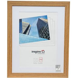 Hampton Frames Poster Frame A4 (21x30cm), Oak Effect, Rectangular MDF Acrylic aperture, 25mm wide profile, easy rear loading, wall mount Display certificates, documents, photos Hampton Frames Poster Frame A4 (21x30cm), Oak Effect, Rectangular MDF Acrylic aperture, 25mm wide profile, easy rear loading, wall mount Display certificates, documents, photos