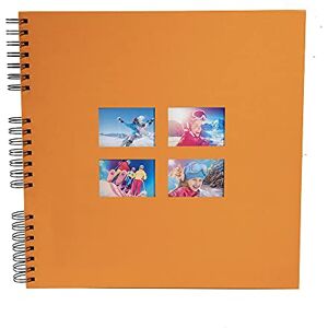 Exacompta Ref 15117E MILANO Spiralbound Photo Album (60 Pages) -32 x 32cmin Size, Holds 360 Photos, 250gsm Black Card Pages, FSC-Certified Orange Textile Cover Exacompta Ref 15117E MILANO Spiralbound Photo Album (60 Pages) -32 x 32cmin Size, Holds 360 Photos, 250gsm Black Card Pages, FSC-Certified Orange Textile Cover
