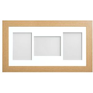 Frame Company Watson Beech Multi-Aperture Photo Frame with Mount, 20x10 for 7x5 (x3 PLP) * Choice of Frame Colour and Mount Design* NEW Frame Company Watson Beech Multi-Aperture Photo Frame with Mount, 20x10 for 7x5 (x3 PLP) * Choice of Frame Colour and Mount Design* NEW