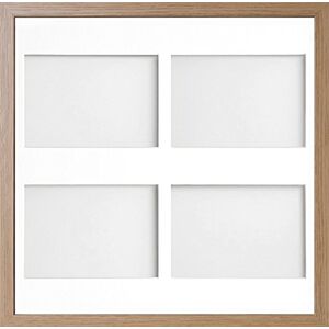 Frame Company Allington Range 40x40-cm Beech Picture Photo Frame with White 4-Aperture Mount for Image Size 7x5-inch (Landscape) Frame Company Allington Range 40x40-cm Beech Picture Photo Frame with White 4-Aperture Mount for Image Size 7x5-inch (Landscape)