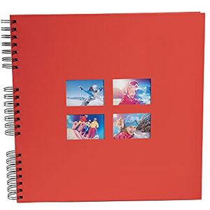 Exacompta Ref 15121E MILANO Spiralbound Photo Album (60 Pages) -32 x 32cmin Size, Holds 360 Photos, 250gsm Black Card Pages, FSC-Certified Red Paper Cover Exacompta Ref 15121E MILANO Spiralbound Photo Album (60 Pages) -32 x 32cmin Size, Holds 360 Photos, 250gsm Black Card Pages, FSC-Certified Red Paper Cover