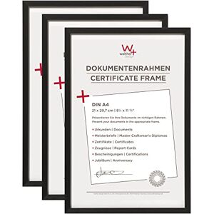 walther design Black Aluminium Document Frame 21 x 29.7 cm (DIN A4) 3-Pack, Chair AJ130B3 walther design Black Aluminium Document Frame 21 x 29.7 cm (DIN A4) 3-Pack, Chair AJ130B3