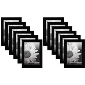 Americanflat 6x4 Photo Frames Set of 12 Gallery Wall Picture Frame Set in Black Engineered Wood with Polished Plexiglass Horizontal and Vertical Formats for Wall and Tabletop Americanflat 6x4 Photo Frames Set of 12 Gallery Wall Picture Frame Set in Black Engineered Wood with Polished Plexiglass Horizontal and Vertical Formats for Wall and Tabletop