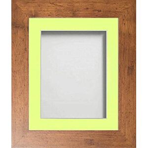 Frame Company Watson Range Rustic 60x50cm Picture Photo Frame with Lemon Bon Bon Mount for Image 50x40cm *Choice of Sizes* Fitted with Perspex Frame Company Watson Range Rustic 60x50cm Picture Photo Frame with Lemon Bon Bon Mount for Image 50x40cm *Choice of Sizes* Fitted with Perspex