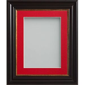 Frame Company Emson Black Picture Photo Frame with Red Mount 9x7 for pic size 7x5 *Choice of Sizes* Fitted with Real Glass Frame Company Emson Black Picture Photo Frame with Red Mount 9x7 for pic size 7x5 *Choice of Sizes* Fitted with Real Glass