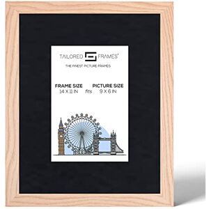 Tailored Frames 99 Solid Natural Oak 14" x 11" Frame for 9" x 6" Picture Single Picture Frames Wall Hanging Type Photo Frame with Black Mount Tailored Frames 99 Solid Natural Oak 14" x 11" Frame for 9" x 6" Picture Single Picture Frames Wall Hanging Type Photo Frame with Black Mount