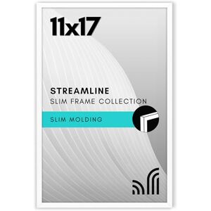 Americanflat 11x17 Picture Frame with Polished Plexiglass Streamline Collection Thin Border Picture Frame for Wall Display Hanging Hardware Included White Americanflat 11x17 Picture Frame with Polished Plexiglass Streamline Collection Thin Border Picture Frame for Wall Display Hanging Hardware Included White