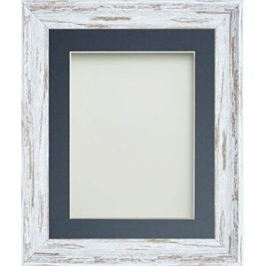 Frame Company Lynton Driftwood Photo Frame with Blue Mount, 16x12 for 13x9 inch, fitted with perspex Frame Company Lynton Driftwood Photo Frame with Blue Mount, 16x12 for 13x9 inch, fitted with perspex