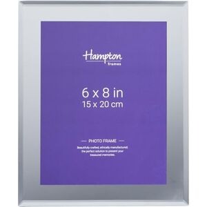 Hampton Frames REFLECT 6x8 (15x20cm) Silver Mirror Photo Frame Glass REF68SM Hampton Frames REFLECT 6x8 (15x20cm) Silver Mirror Photo Frame Glass REF68SM