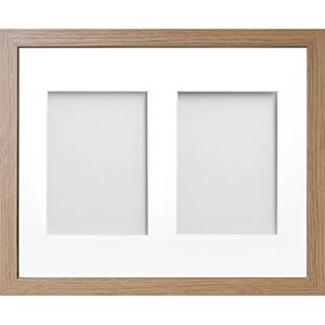 Frame Company Allington Range 14x11-inch Beech Picture Photo Frame with White 2-Aperture Mount for Image Size 7x5-inch Frame Company Allington Range 14x11-inch Beech Picture Photo Frame with White 2-Aperture Mount for Image Size 7x5-inch