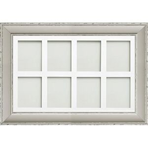 Frame Company Brooke Range 30 x 20 Inches Moonstone Grey Picture Photo Frame with White 8 Aperture Mount for Image Size 8 x 6 Inches, Portrait Frame Company Brooke Range 30 x 20 Inches Moonstone Grey Picture Photo Frame with White 8 Aperture Mount for Image Size 8 x 6 Inches, Portrait