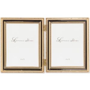 Lawrence Frames Classic Bead Frame, 4x5 Hinged Double, Gold, 2 Count Lawrence Frames Classic Bead Frame, 4x5 Hinged Double, Gold, 2 Count