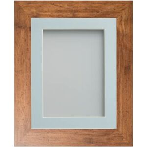 Frame Company Watson Rustic Picture Photo Frame fitted with Perspex, 24x20 inch with Light Blue Mount for image size 20x16 inch Frame Company Watson Rustic Picture Photo Frame fitted with Perspex, 24x20 inch with Light Blue Mount for image size 20x16 inch