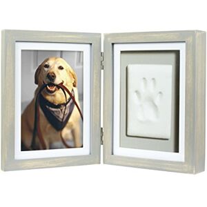 Pearhead Pet Paw Print Photo Frame with Clay Imprint Kit Wooden Photo Frame, DIY No-Mess Pawprint Keepsake, Perfect for Cats & Dogs, Ideal Memorial and Home Decor Gift, Distressed Grey Pearhead Pet Paw Print Photo Frame with Clay Imprint Kit Wooden Photo Frame, DIY No-Mess Pawprint Keepsake, Perfect for Cats & Dogs, Ideal Memorial and Home Decor Gift, Distressed Grey