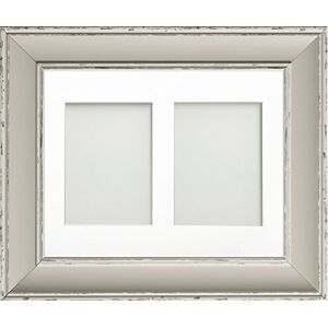 Frame Company Brooke Range 16 x 12 Inches Moonstone Grey Picture Photo Frame with White 2 Aperture Mount for Image Size 8 x 6 Inches, Portrait Frame Company Brooke Range 16 x 12 Inches Moonstone Grey Picture Photo Frame with White 2 Aperture Mount for Image Size 8 x 6 Inches, Portrait