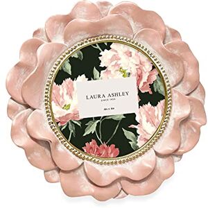 Laura Ashley 4x4 Pink with Gold Round Resin Ornate Flower Design Picture Frame with Beaded Border, for Tabletop and Wall Display, Floral Home D cor (Pink with Gold) Laura Ashley 4x4 Pink with Gold Round Resin Ornate Flower Design Picture Frame with Beaded Border, for Tabletop and Wall Display, Floral Home D cor (Pink with Gold)