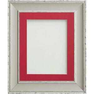 Frame Company Brooke Moonstone Grey Photo Frame, Red Mount, 14x11 for 10x7 inch, fitted with perspex Frame Company Brooke Moonstone Grey Photo Frame, Red Mount, 14x11 for 10x7 inch, fitted with perspex