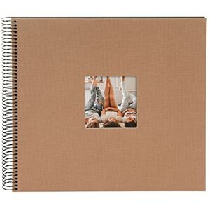Goldbuch Bella Vista 25 419 Spiral Album Hazelnut Photo Book 35 x 30 x 2.8 cm Photo Album 40 Black Pages Picture Album Cover Linen Photo Album with Window Cut-Out Photo Book Hazelnut Brown Goldbuch Bella Vista 25 419 Spiral Album Hazelnut Photo Book 35 x 30 x 2.8 cm Photo Album 40 Black Pages Picture Album Cover Linen Photo Album with Window Cut-Out Photo Book Hazelnut Brown