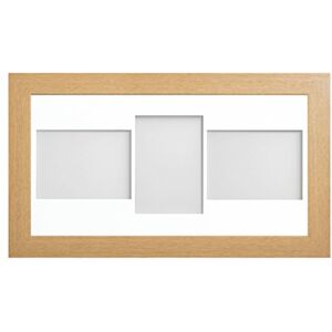 Frame Company Watson Beech Multi-Aperture Photo Frame with Mount, 20x10 for 7x5 (x3 LPL) * Choice of Frame Colour and Mount Design* NEW Frame Company Watson Beech Multi-Aperture Photo Frame with Mount, 20x10 for 7x5 (x3 LPL) * Choice of Frame Colour and Mount Design* NEW