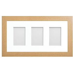 Frame Company Watson Beech Multi-Aperture Photo Frame with Mount, 20x10 for 6x4 (x3 portrait) * Choice of Frame Colour and Mount Design* NEW Frame Company Watson Beech Multi-Aperture Photo Frame with Mount, 20x10 for 6x4 (x3 portrait) * Choice of Frame Colour and Mount Design* NEW