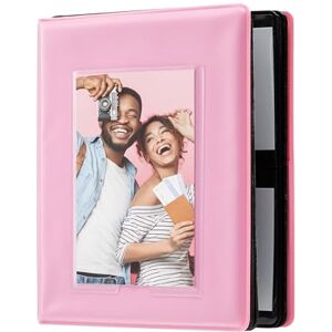 Zink 2x3 Mini Photo Album 64-Pocket w/Transparent Window Cover for 2”x3” Zero Ink Photo Paper (Pink) Compatible w/Kodak, Lifeprint, Polaroid, HP, Canon, Fujifilm 2x3" photos Zink 2x3 Mini Photo Album 64-Pocket w/Transparent Window Cover for 2”x3” Zero Ink Photo Paper (Pink) Compatible w/Kodak, Lifeprint, Polaroid, HP, Canon, Fujifilm 2x3" photos