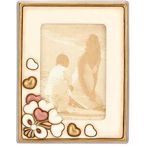 THUN Ivory Rectangular Photo Frame with Hearts Home Decoration Hearts Line Medium Size Ceramic Photo Format 10 x 15 cm THUN Ivory Rectangular Photo Frame with Hearts Home Decoration Hearts Line Medium Size Ceramic Photo Format 10 x 15 cm