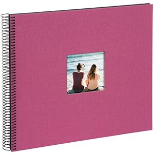 Goldbuch Bella Vista 25 908 Spiral Album with Picture Cut-Out Photo Album 35 x 30 x 1.5 cm Spiral Diameter 2.8 cm Linen Memory Album 40 Black Pages Photo Book for DIY Fuchsia Goldbuch Bella Vista 25 908 Spiral Album with Picture Cut-Out Photo Album 35 x 30 x 1.5 cm Spiral Diameter 2.8 cm Linen Memory Album 40 Black Pages Photo Book for DIY Fuchsia