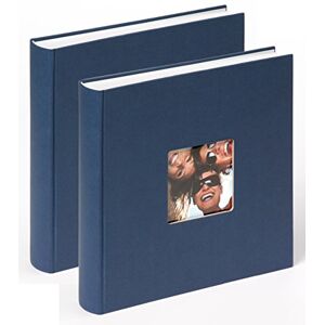 walther design Photo Album Blue 30 x 30 cm with Cover Punching, Double Pack, Fun FA-208-LD walther design Photo Album Blue 30 x 30 cm with Cover Punching, Double Pack, Fun FA-208-LD