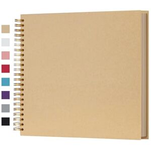 potricher 12 x 12 Inch DIY Scrapbook Photo Album Hardcover Kraft Blank Yellow Page Wedding and Anniversary Family Photo Album (Yellow, 12Inch) potricher 12 x 12 Inch DIY Scrapbook Photo Album Hardcover Kraft Blank Yellow Page Wedding and Anniversary Family Photo Album (Yellow, 12Inch)