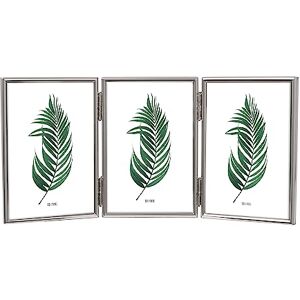 INOV8 Framing Tarnish Resistant Silver Plated Picture Frame Thin Edge Triple Frame Design for Three Photos 6x4 Inch (15x10cm) INOV8 Framing Tarnish Resistant Silver Plated Picture Frame Thin Edge Triple Frame Design for Three Photos 6x4 Inch (15x10cm)
