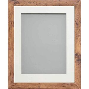 Frame Company Allington Rustic Photo Frame with Off-White Mount, 18x14 for 14x10 inch, fitted with perspex Frame Company Allington Rustic Photo Frame with Off-White Mount, 18x14 for 14x10 inch, fitted with perspex