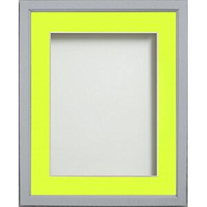 Frame Company Drayton Range 12x10-inch Grey Picture Photo Frame with Lemon Bon Mount For Image Size 6x4-inch Frame Company Drayton Range 12x10-inch Grey Picture Photo Frame with Lemon Bon Mount For Image Size 6x4-inch