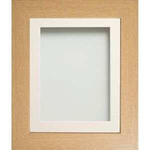 Frame Company Watson Beech Picture Photo Frame fitted with Perspex, 10x8 inch with Off-White Mount for image size 6x4 inch Frame Company Watson Beech Picture Photo Frame fitted with Perspex, 10x8 inch with Off-White Mount for image size 6x4 inch
