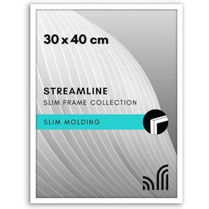 Americanflat Frame 30 x 40 cm White – Photo Frame with Thin Edge and Plastic Protective Panel – Wall Frame with Integrated Serrated Hooks – Horizontal or Vertical Americanflat Frame 30 x 40 cm White – Photo Frame with Thin Edge and Plastic Protective Panel – Wall Frame with Integrated Serrated Hooks – Horizontal or Vertical